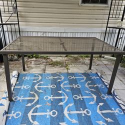Glass Patio Table 