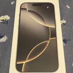 iPhone 16 Pro, Natural Titanium, 256GB, Verizon, Prepaid.