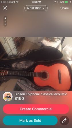 Gibson Epiphone classical acoustic.