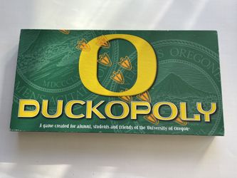 DUCKOPOLY GAME: Oregon University Monopoly - Open Box But New , U of O Ducks