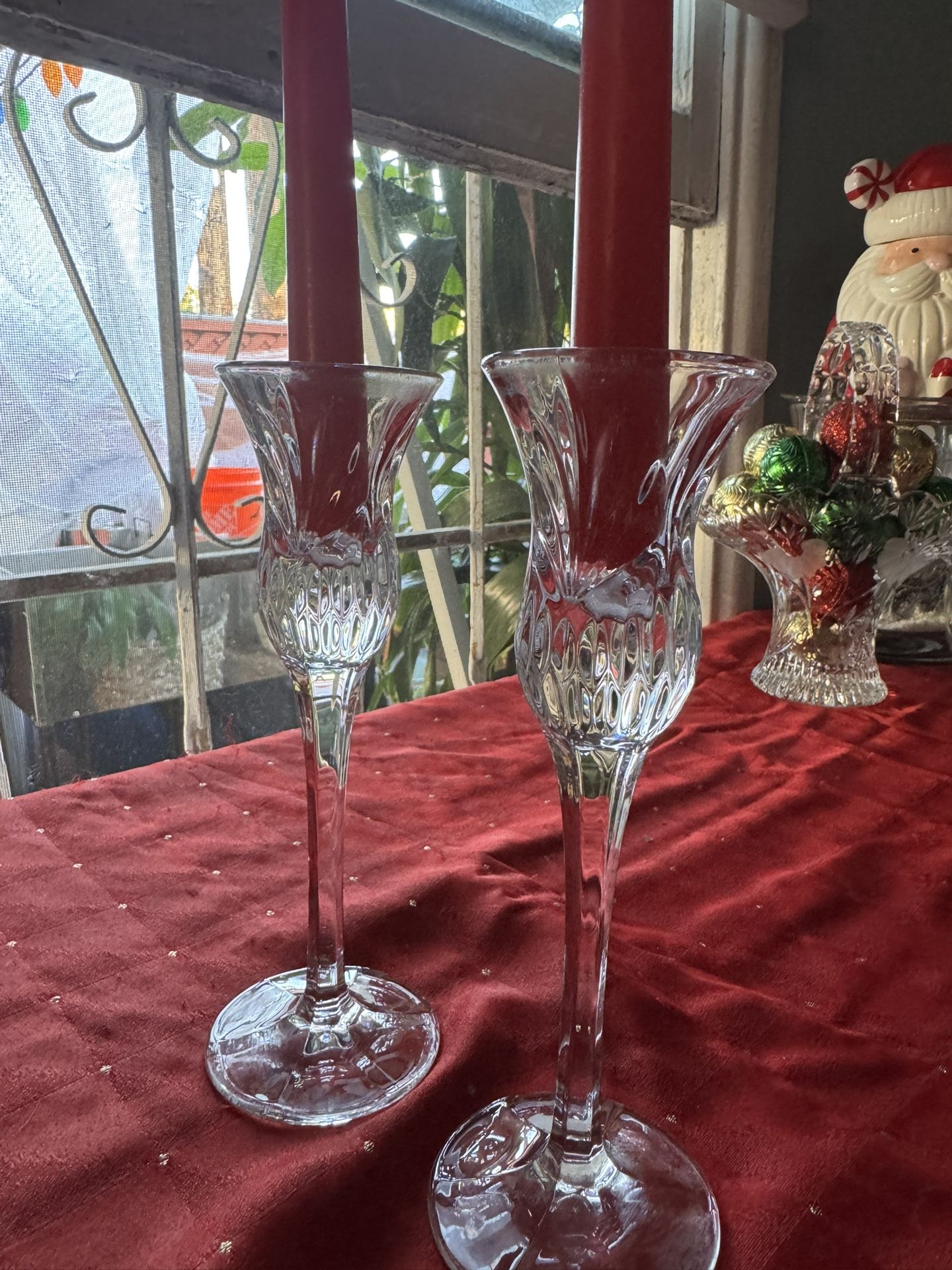 Princess House Candle Holders 2pcs 