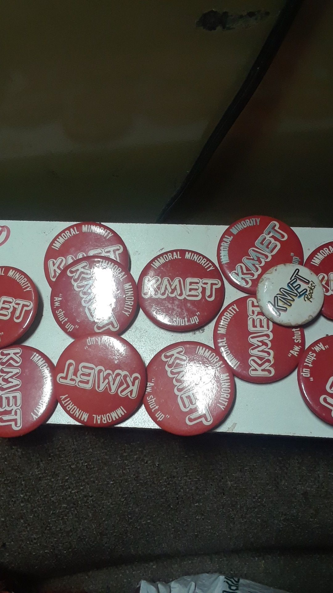 K M E T immoral minority pins