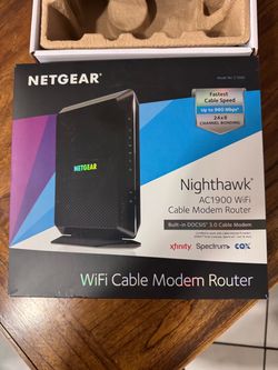 Netgear Nighthawk AC1900 WiFi Cable Modem Router C7000