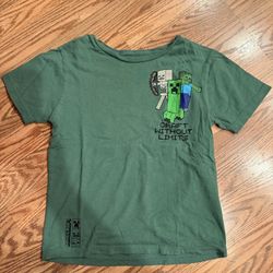 Minecraft Boys Creeper Shirt Size Medium 
