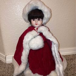 Christmas Porcelain Doll