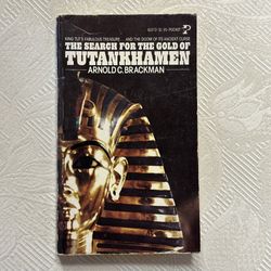 The Search For The Gold Of Tutankhamen - 1977 Paperback Book By Arnold C. Brackman 