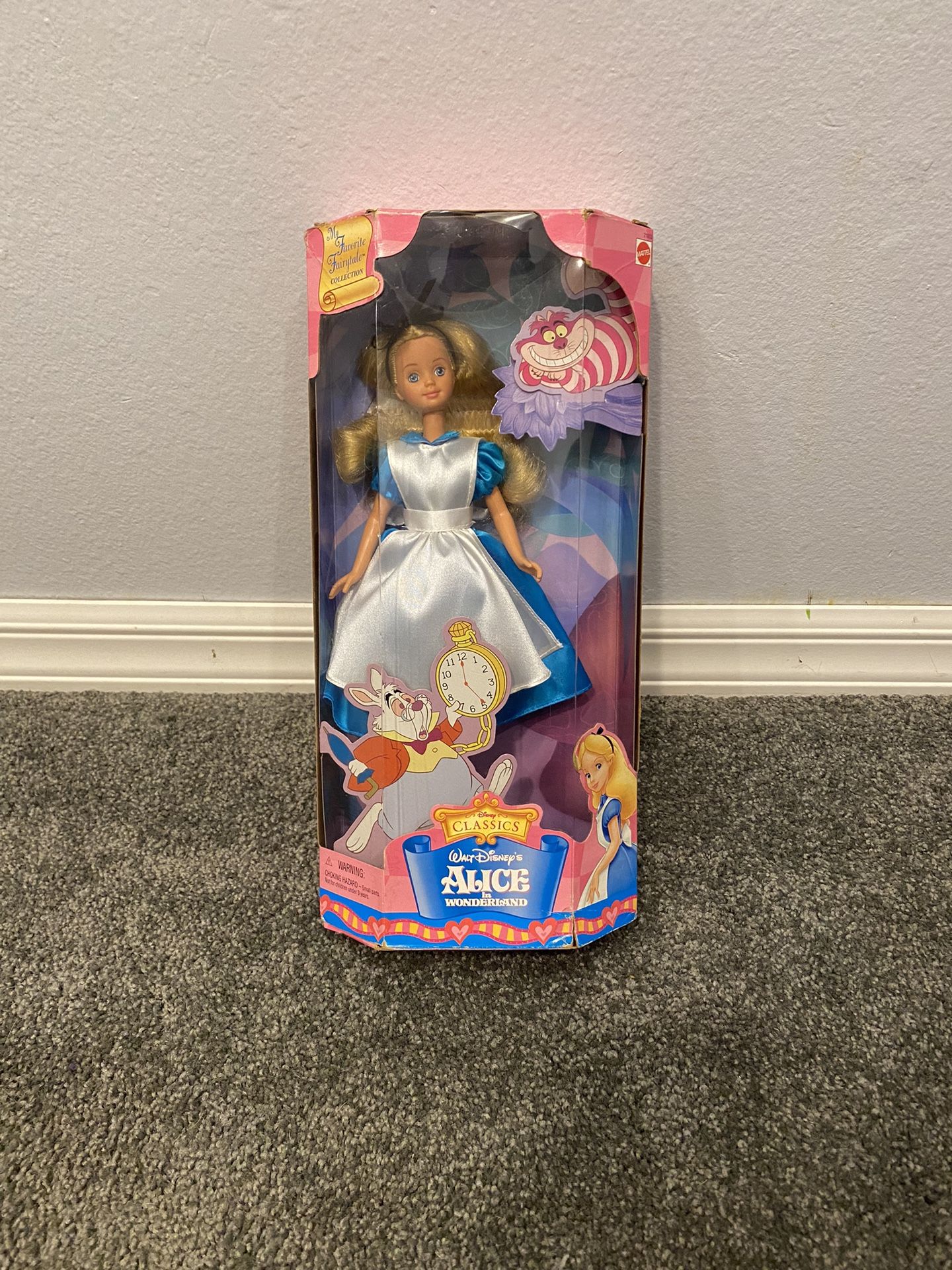 1998 Disney’s Alice In Wonderland Mattel My Favorite Fairytale Doll NIB BARBIE