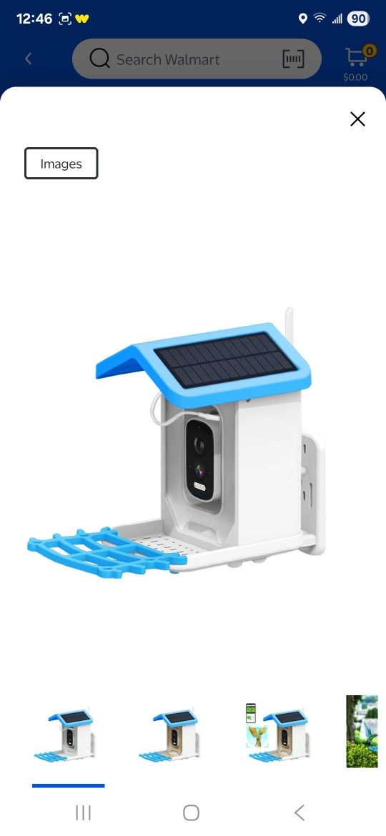AI Smart Bird Feeder Solar Powered 