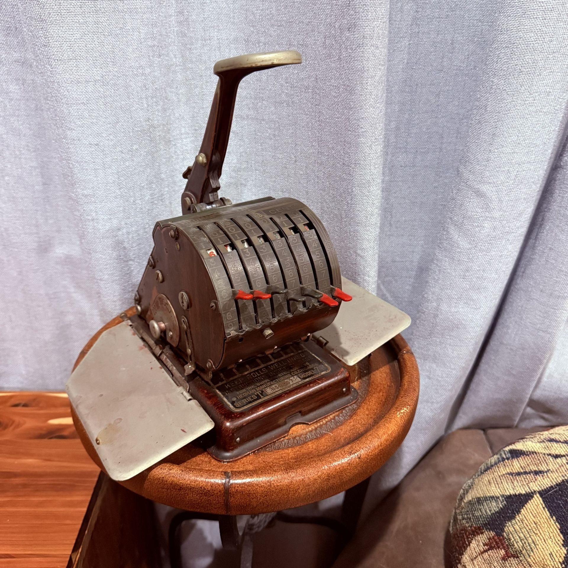 Antique Hedman Check Writer • Series T, Model 7 (c.1930s)