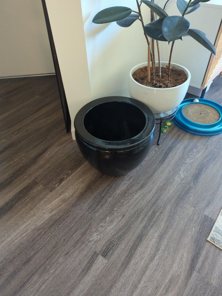 Black Plant Pot