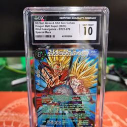 CGC 10 ss Son Goku & Ss2 Gohan