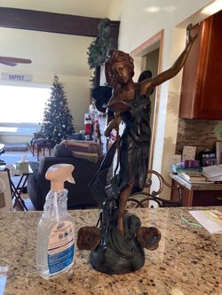 Bronze statue 18 inches high