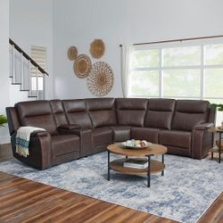 Reclining Leather Sofa 