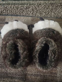 Furry slippers