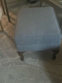 Grey ottoman