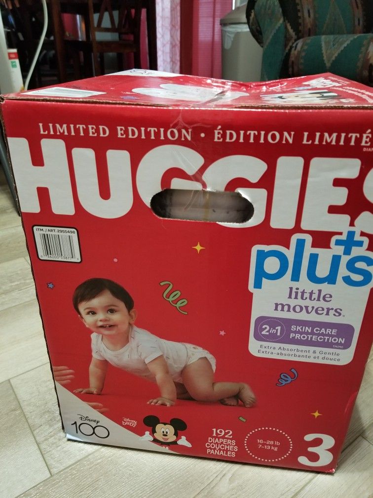 Huggies Size 3 (192 Diapers)