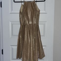 small size 3 gold silver new year short dress party cocktail club glitter sparkle embellished vestido