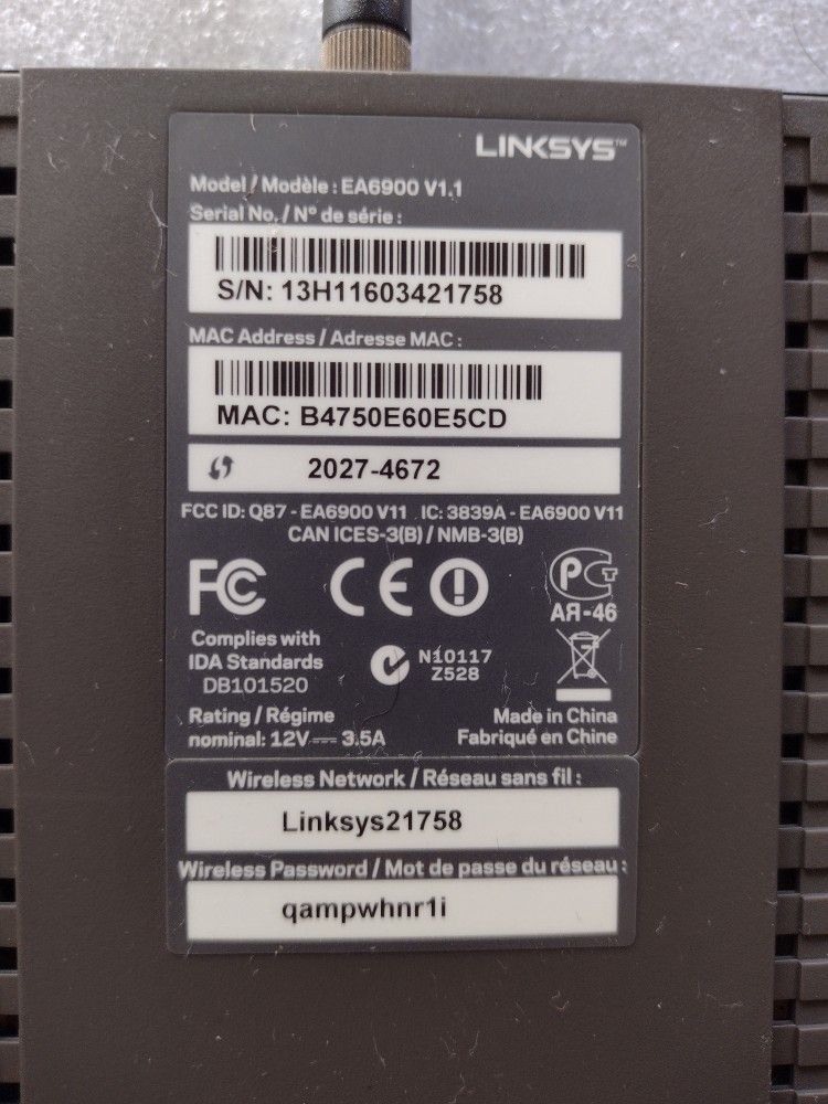 Linksys Ea6350 Ac1200 Dual Band Wi-Fi Router