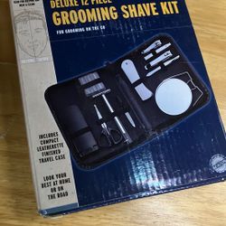 Manscaper Deluxe 12 Piece Grooming Shave Kit