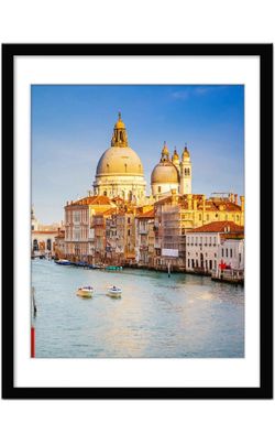 17x25 Solid Wood Black Picture Frame – 16x20 Display with Mat or 17x25 Without Mat – Horizontal or Vertical Wall Mount