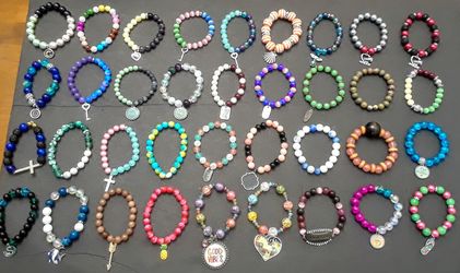 Women's Bulk Bead Bracelet Package Deal Any 20 for $150