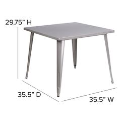 Commercial Grade 36” Square Table