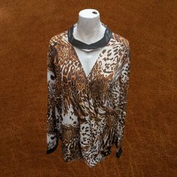 Women's Ashro Leopard Print Blouse 