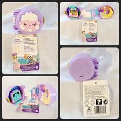 Polly Pocket Pajama Party Sleepy Pets Sheep Compact Mattel Playset w/o Figurines