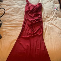 Fashion Nova Maxi dress Wine Color Size Small