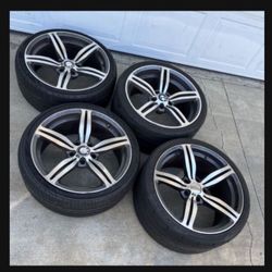 4 X 275/30r19 245/35r19 5x120 5x4.72 Stock Bmw M5 M6 M4 Staggered Wheels Rims !!