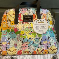 brand new pokémon loungefly crossbody purse
