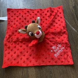 Rudolph the Red Nose Reindeer My First Rudolph Lovie Lovey Security Blanket