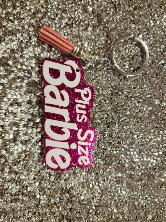 Plus Size Barbie Keychain 