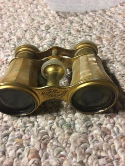 1920 Bailey Banks Biddle Madame Purcell gold mother of pearl glasses