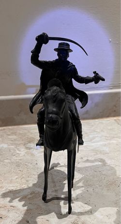 Plastic Zorro with Horse