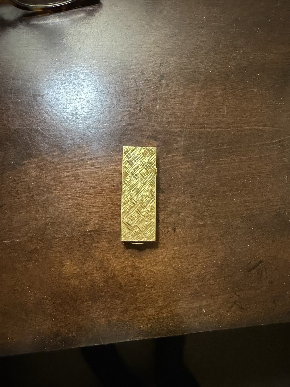 Vintage Gold Plated Dunhill Rollagas Lighter Florentine 1960s