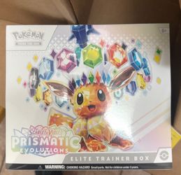 Pokémon Scarlet & Violet—Prismatic Evolutions Elite Trainer Box.
