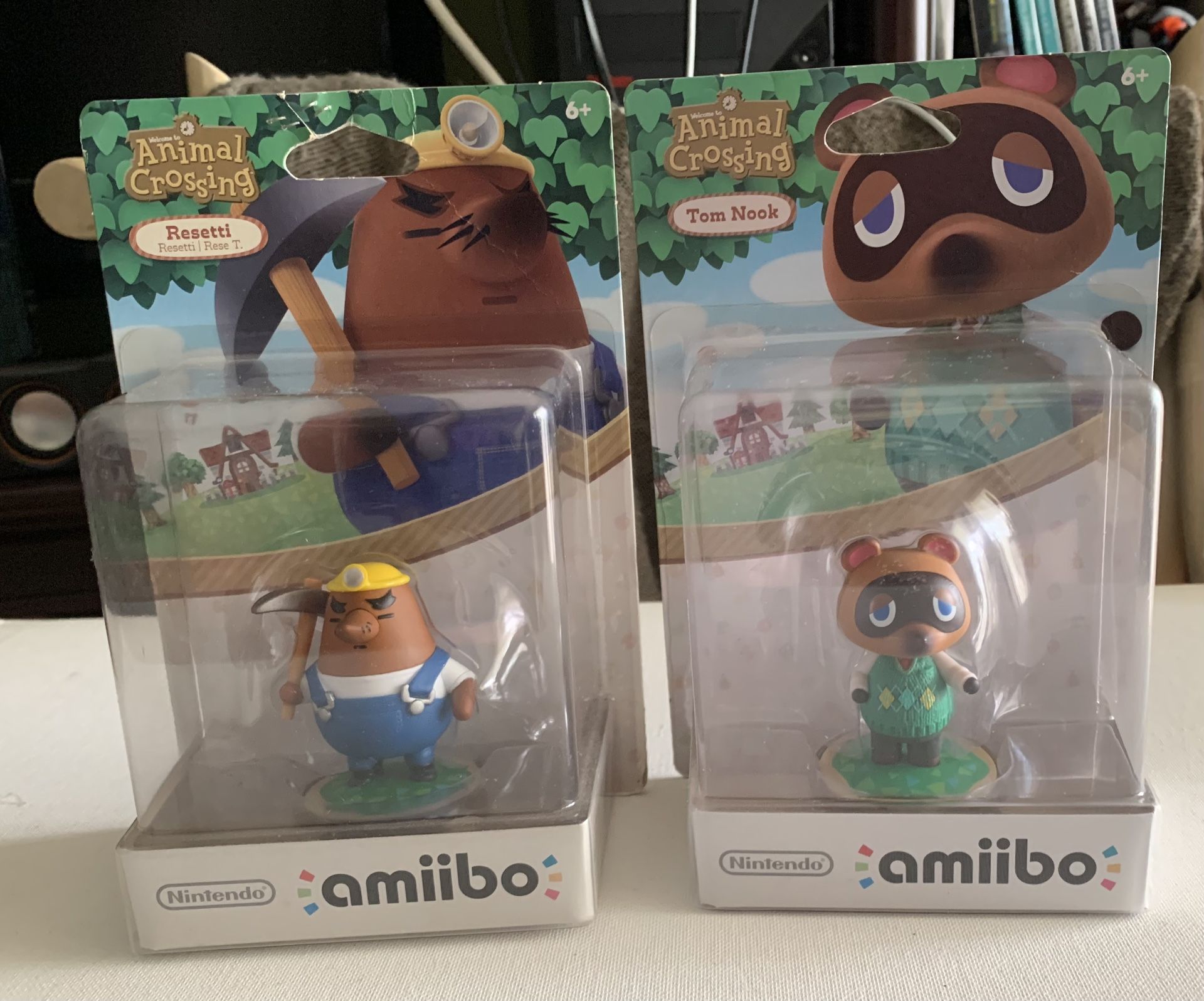 Animal Crossing Tom Nook Resetti Amiibo US Version 2015 Nintendo Wii WiiU 3DS