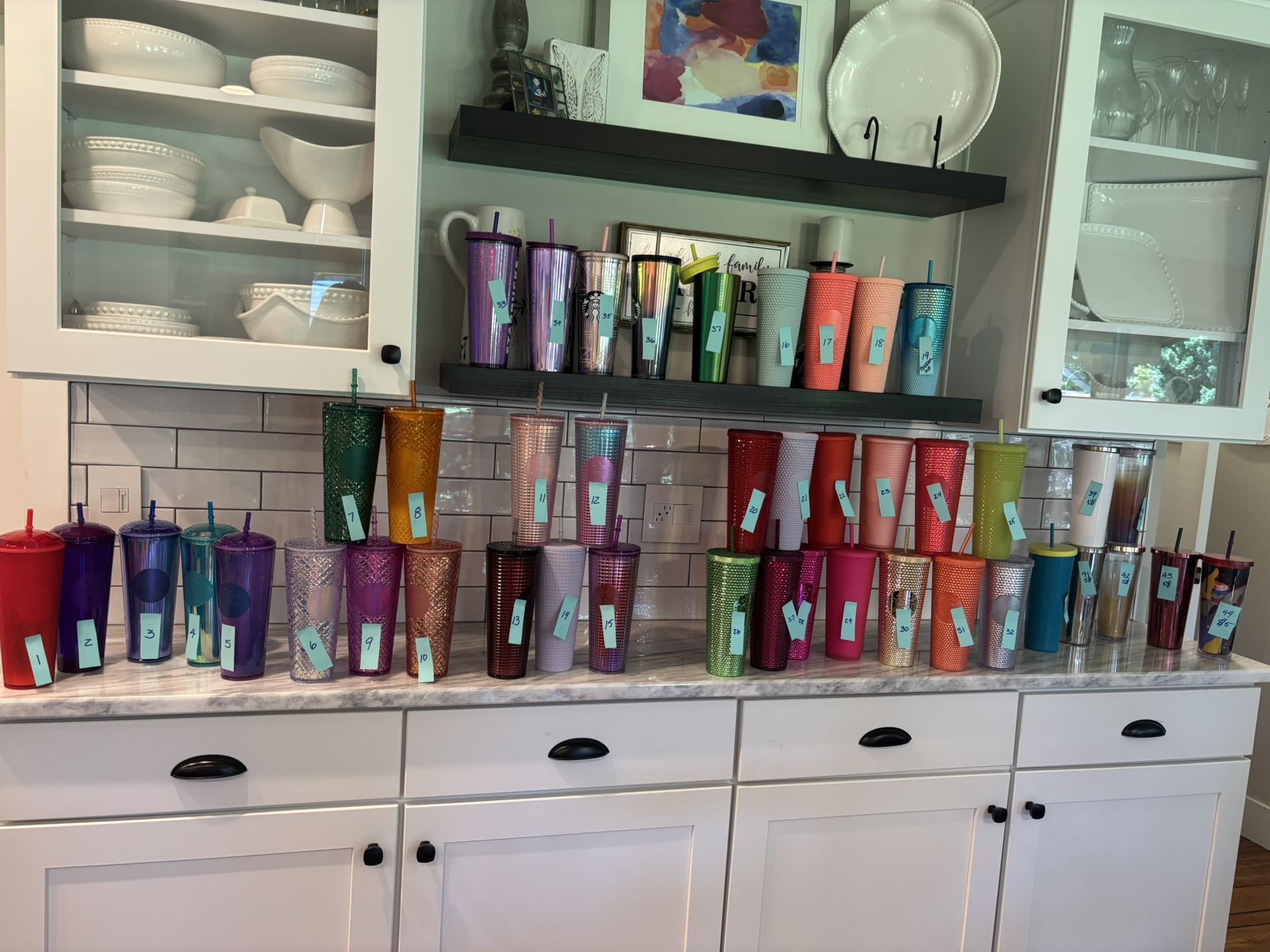 Starbucks Cold Tumblers, Jeweled, Studded, Dome, Tiled