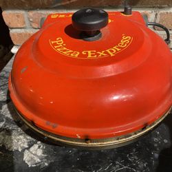 NESCO Red Electric Countertop Pizza Oven 