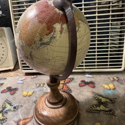 Small antique desk globe