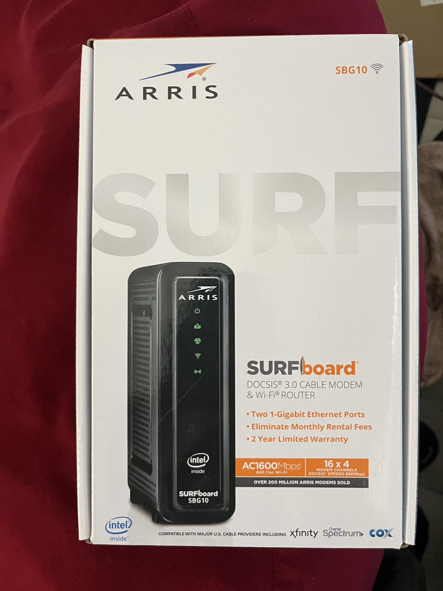 ARRIS SBG10 Cable Modem Router Combo