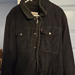 Men's Fleece-Lined Levi  Corduroy Trucker Jacket