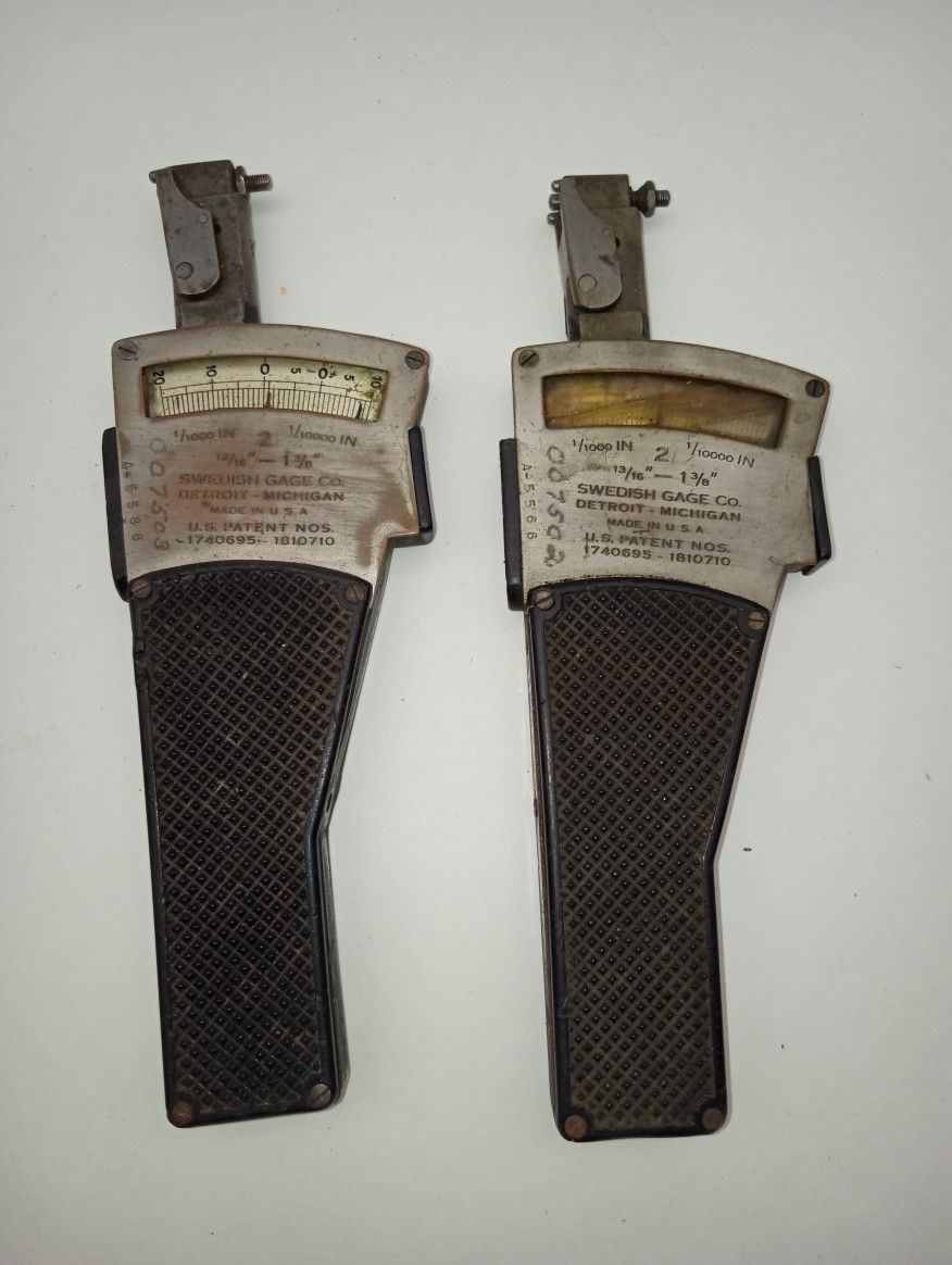 Swedish Gage co. Bore gages. 13/16" - 1-3/8"