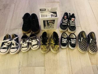 Boys vans and converse