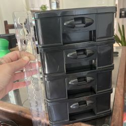 Black Plastic Drawer Organizer