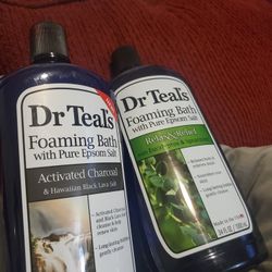 Dr Teal  Foaming Bath With Pure Epsom Salt. activated Characoal.