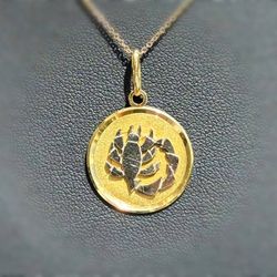 Jewelry 14k solid white yellow gold Scorpion 🦂 Pendant charm