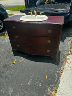 Bathroom Vanity With Sink- 46”Lx21”Wx34”H