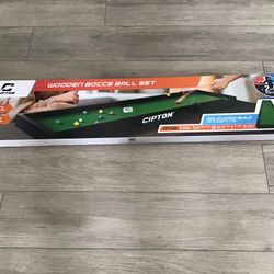 New in Box~Cipton~Toys~Wooden Bocce Ball Set~Solid wood build~12 Pieces~2-4 players~For all Ages  Pick up at Four Mile Cove Parkway behind Walmart on 